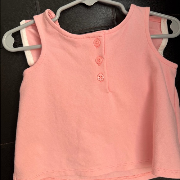 Pink Ruffle-Trim Girls Tank Top - Picture 2 of 3